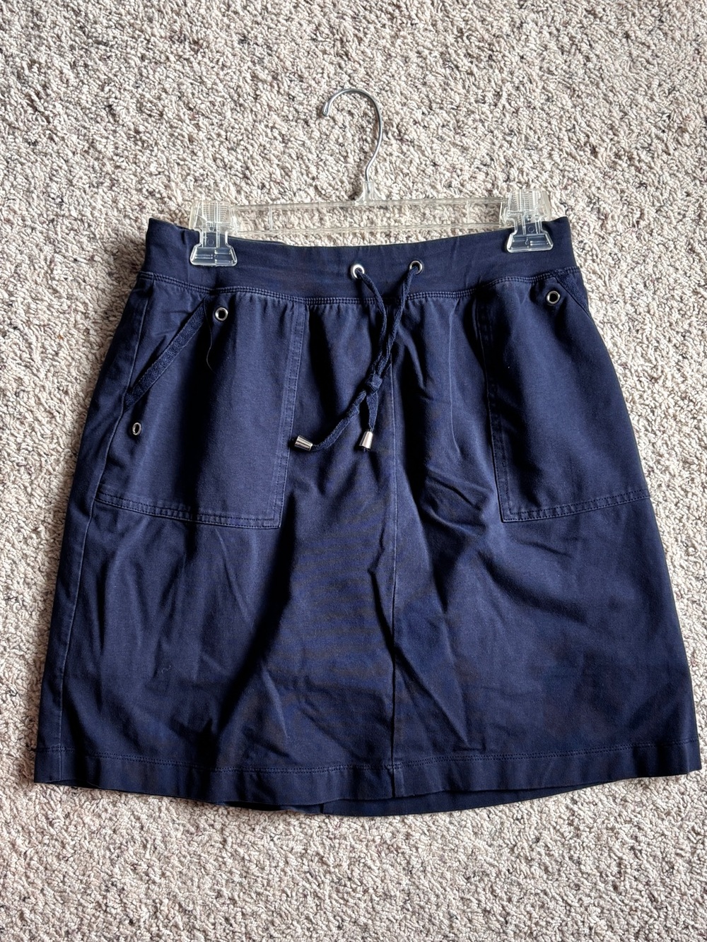 Christopher & Banks Navy Drawstring Mini Skort women’s S